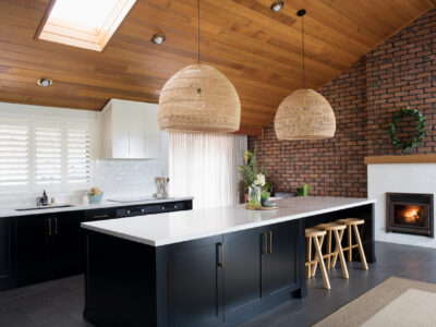 Modern country style kitchen designed by Elska Interiors and Missives Design Studio.